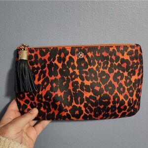 Ann taylor bag pouch zipper clutch wallet makeup bag pencil case purse preowned